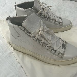 White high top sneakers